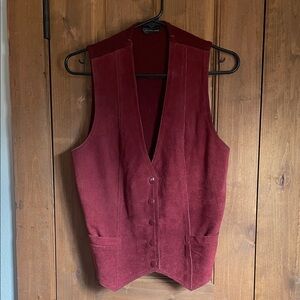 Vintage western suede vest